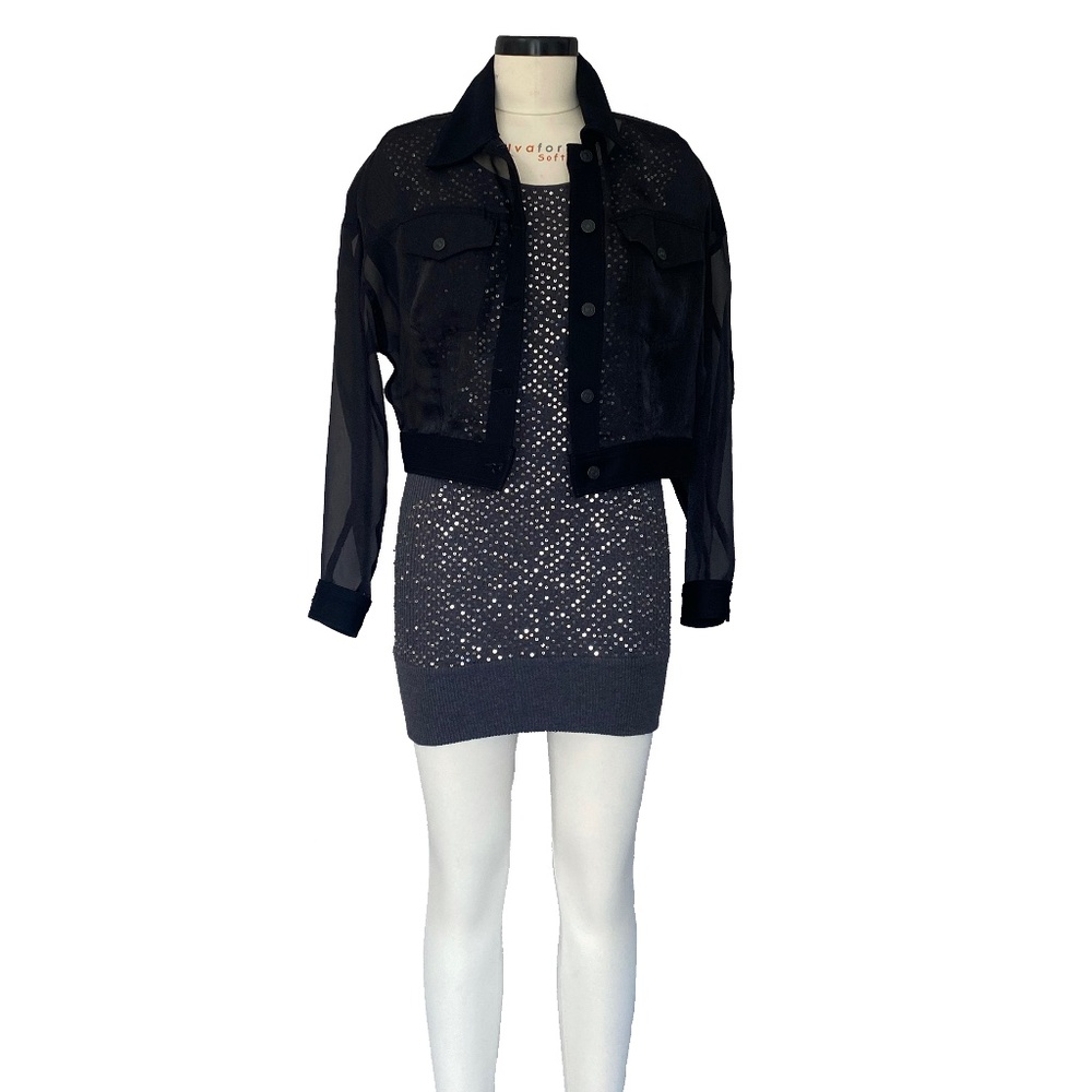 Haute Hippie Sequin Sweater Dress